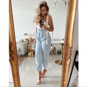 Mango High waisted trouser jeans size 6